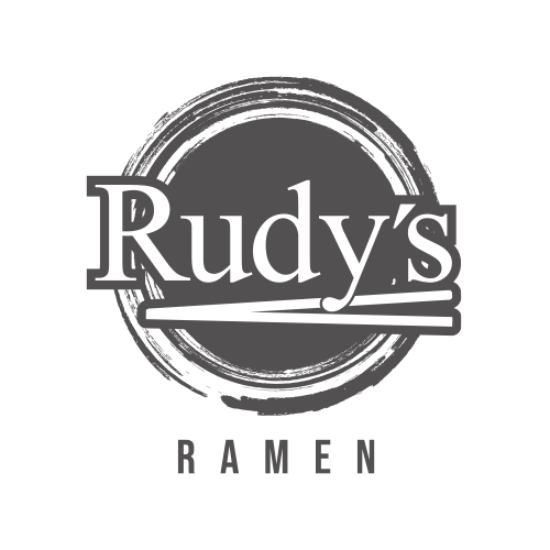 logotio y branding diseñado para rudys ramen